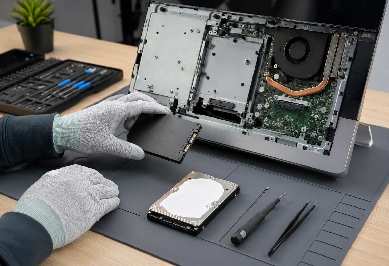 Установка SSD в моноблок Acer