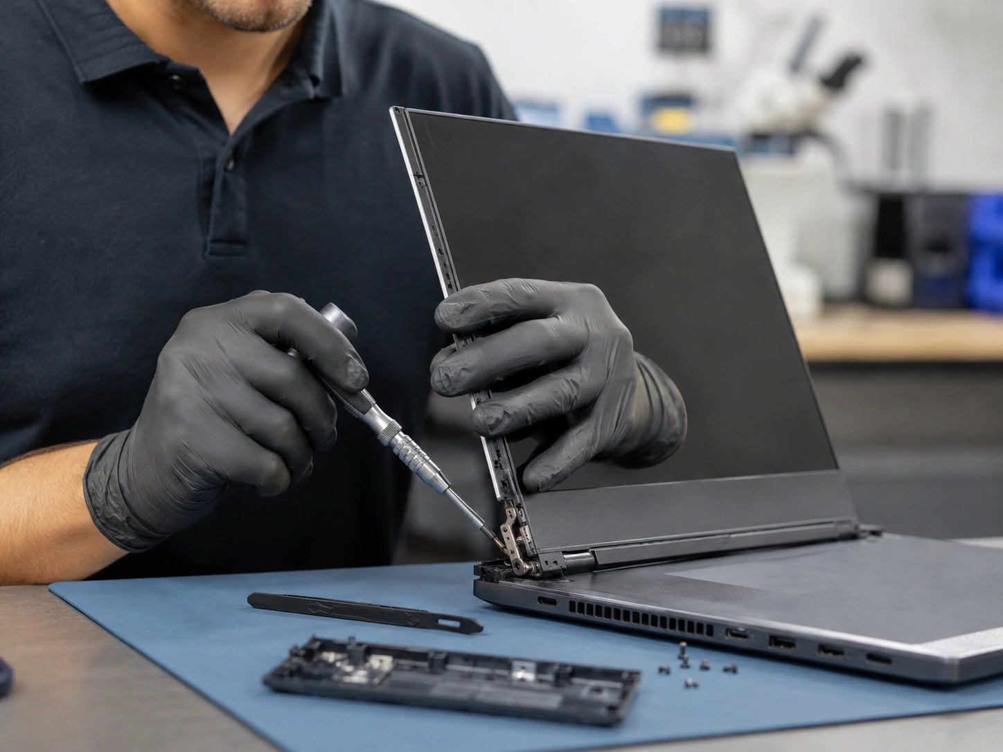 Ремонт петель и корпуса ноутбука ASUS