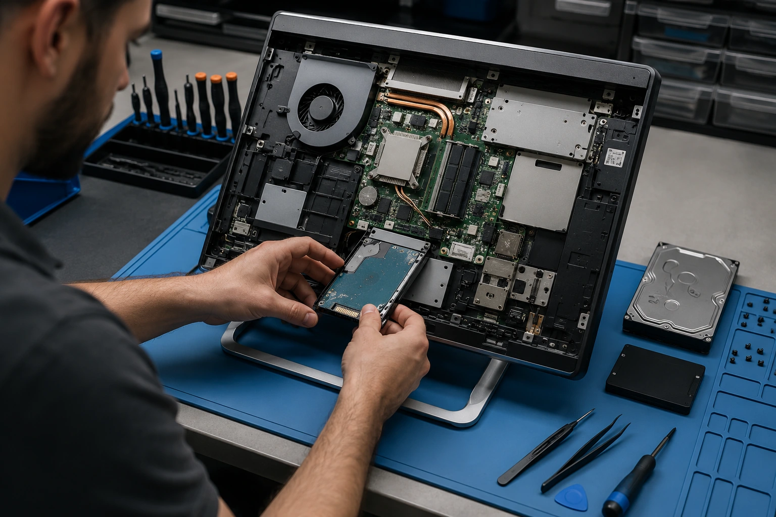 Восстановление моноблока Dell после жидкости
