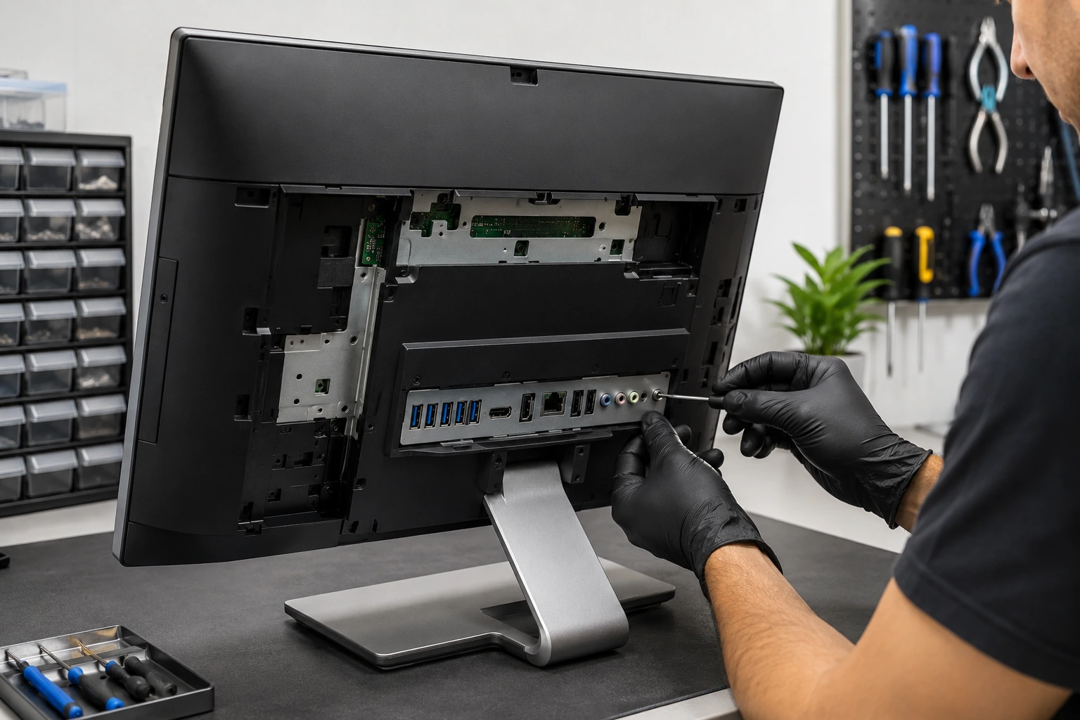 Иллюстрация: SSD / HDD моноблока Dell