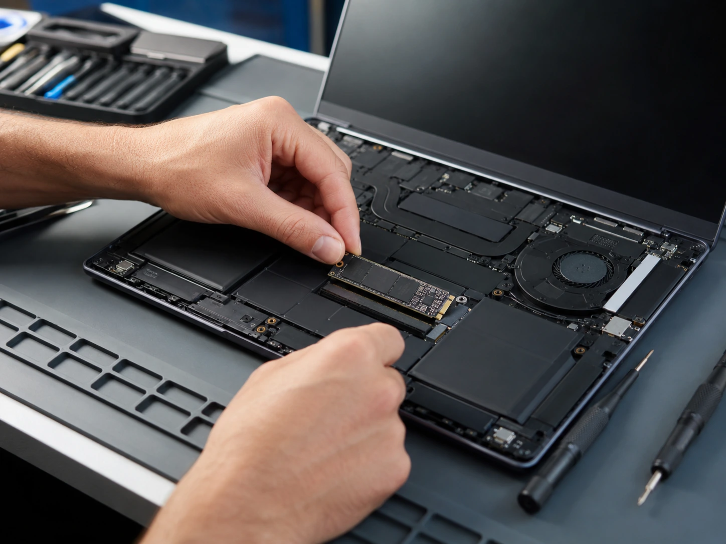 Работы с SSD Huawei MateBook