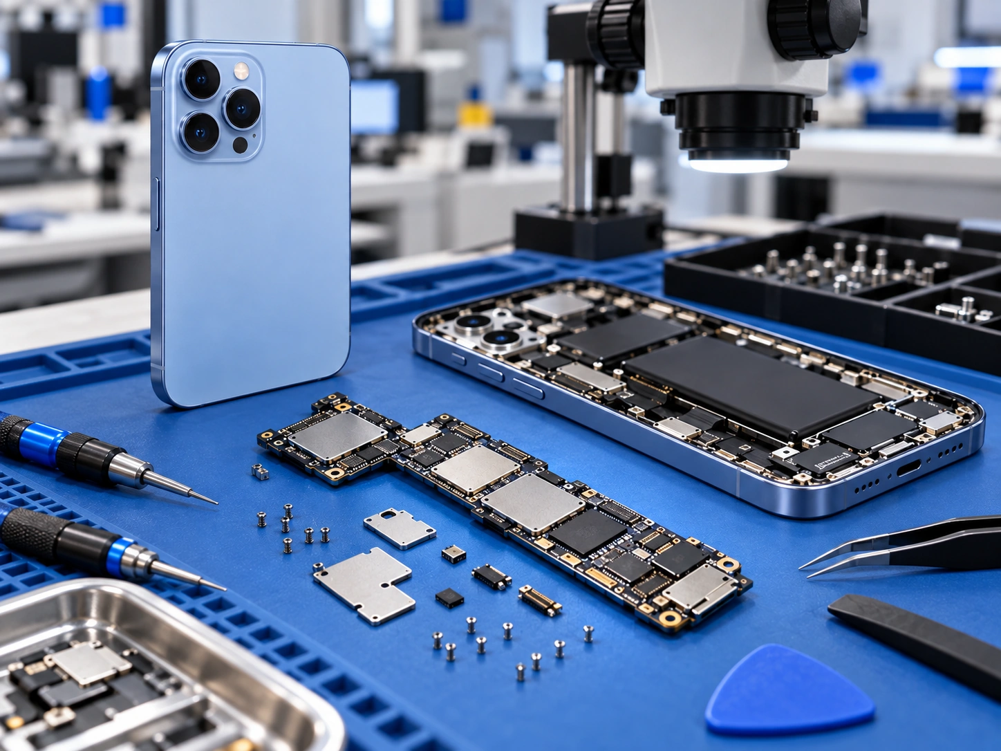 Компонентный ремонт системной платы iPhone 13 Pro Max