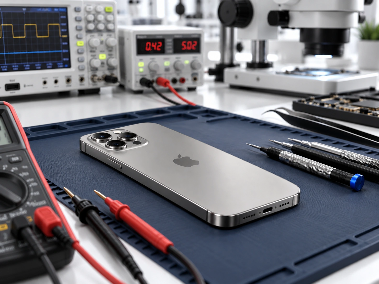 Диагностика iPhone 15 Pro Max в мастерской