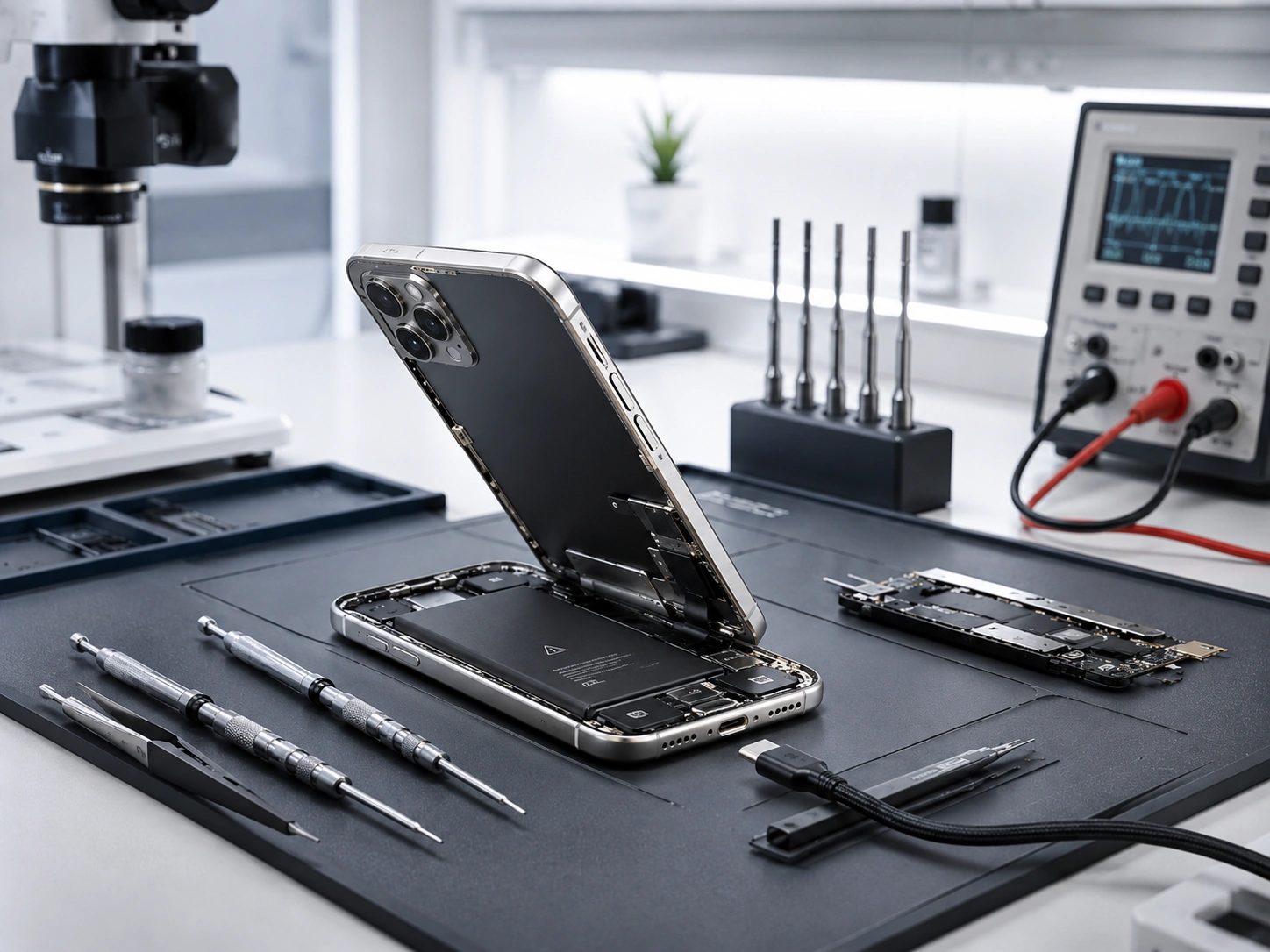 Диагностика аккумулятора и USB-C iPhone 17 Pro Max