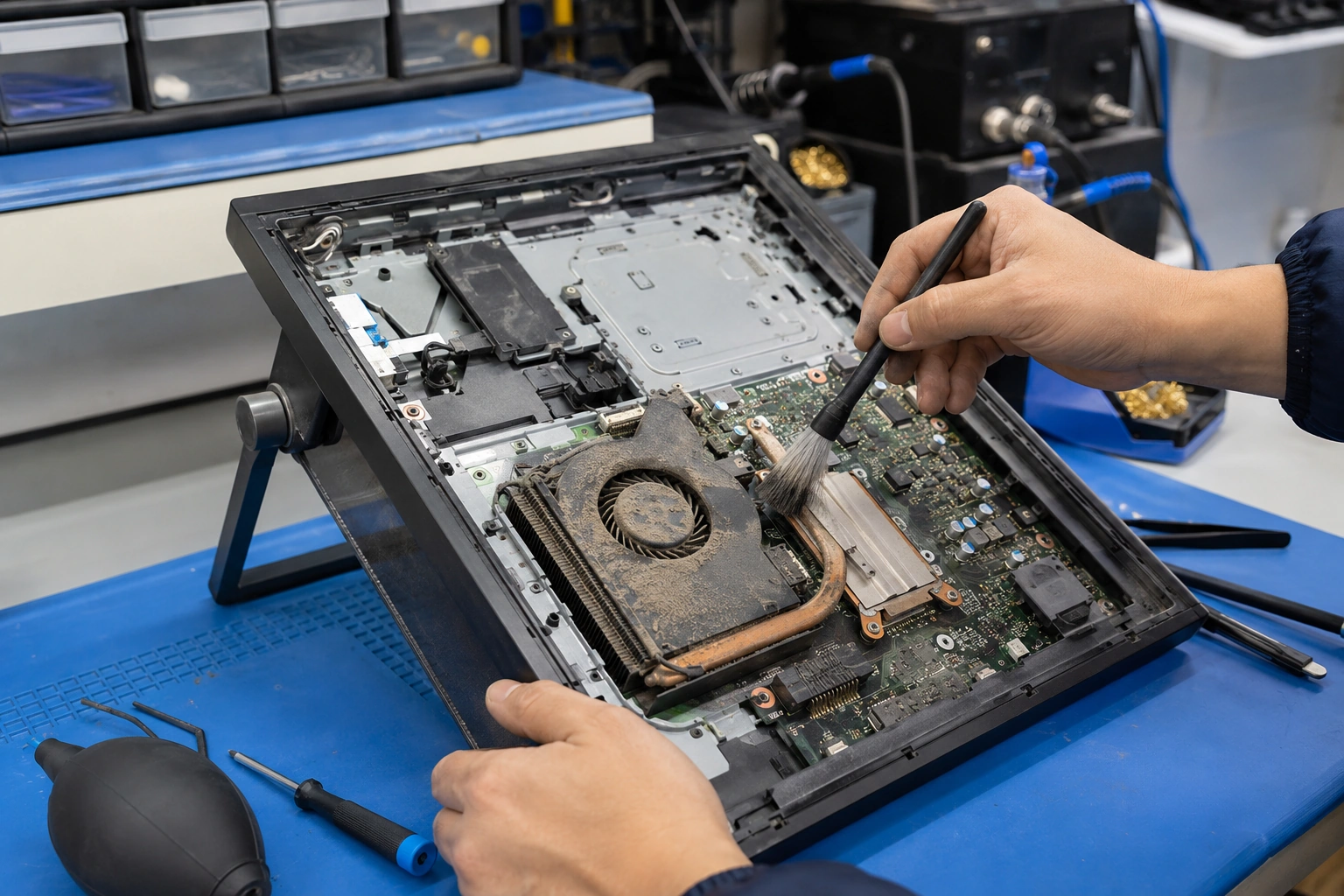 Чистка системы охлаждения Lenovo