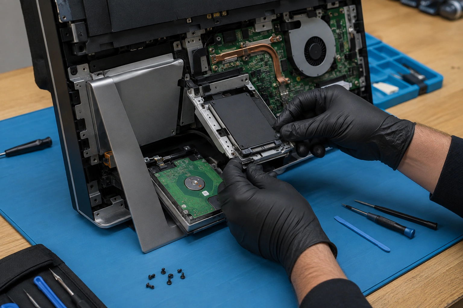 Замена HDD и SSD в моноблоке Lenovo